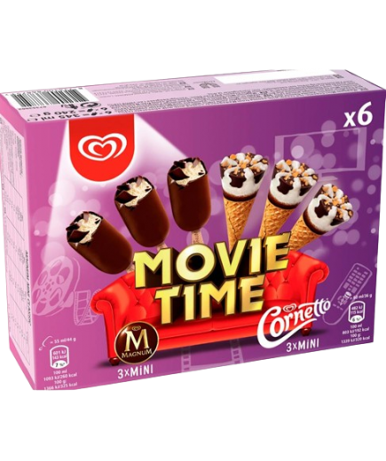 HELADO FRIGO CORNETTO MOVIE TIME RF/31607 P/6 UD