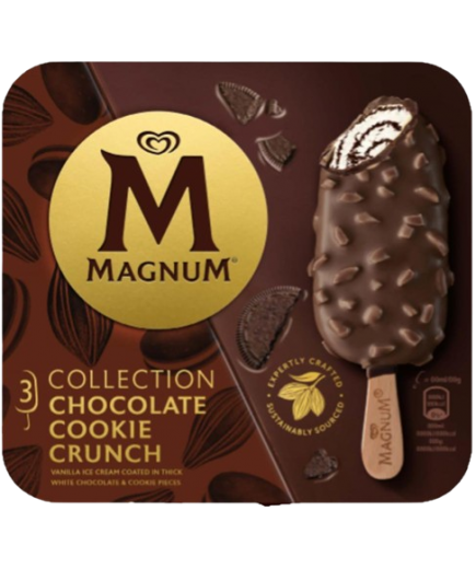 HELADO FRIGO MAGNUM CHOCO&CRUNCHY COOKIES P/3U