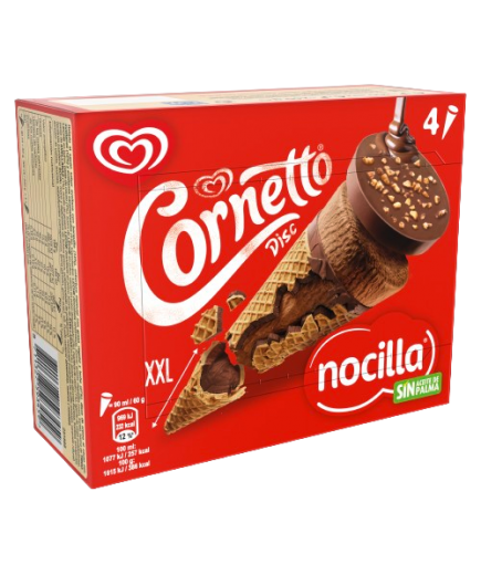 HELADO FRIGO NOCILLA CONO P/4 UD