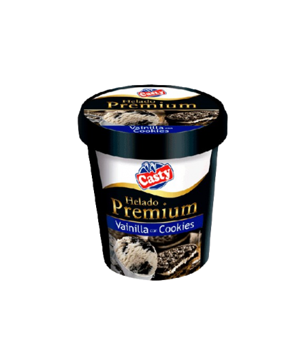 HELADO CASTY PREMIUM VAINILLA C/COOKIES T/500 ML