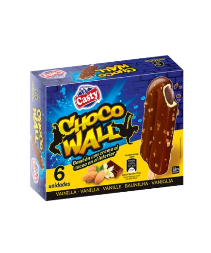 HELADO CASTY CHOCO WALL PACK-6 UD