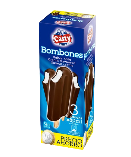 HELADO CASTY BOMBON PACK-3 UD