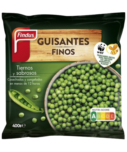 GUISANTES  CONGELADOS FINDUS B/400GR