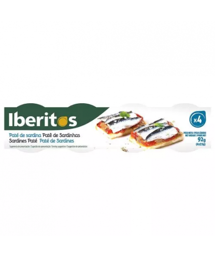 PATE IBERITOS SARDINA   25.G PACK-4