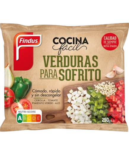 VERDURA SOFRITO FINDUS BOLSA 250 GR