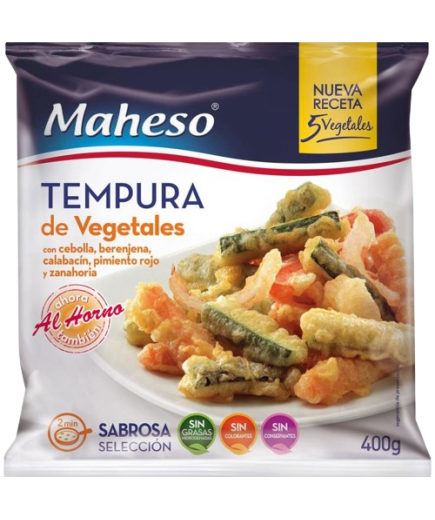 VERDURAS EN TEMPURA MAHESO B/400 GR