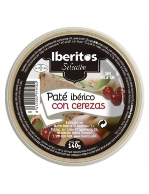 PATE IBERITOS IBERICO CEREZAS DEL JERTE L/ 140 GR