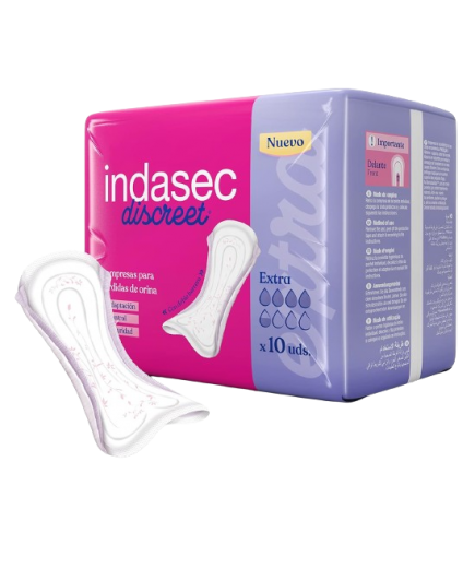 COMPRESA INDASEC DISCREET EXTRA P/10 UD