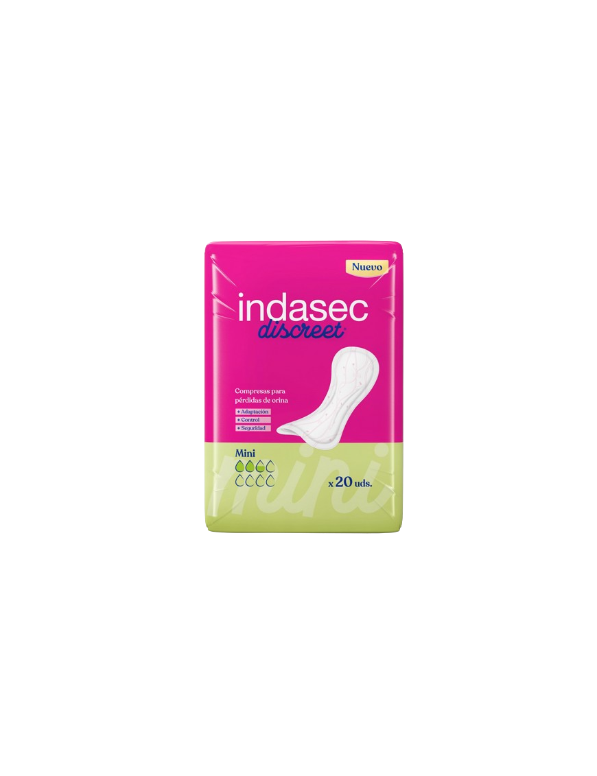 COMPRESA INDASEC DISCREET MINI P/20 UD