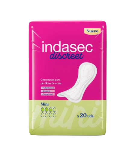 COMPRESA INDASEC DISCREET MINI P/20 UD