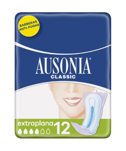 COMPRESA AUSONIA CLASICA EXTRAPLANA BOLSA 12 UD