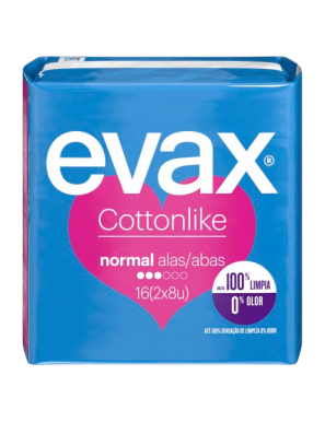 COMPRESA EVAX ALAS/NORMAL B/16 UD