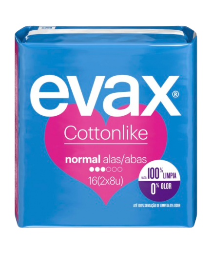 COMPRESA EVAX ALAS/NORMAL B/16 UD