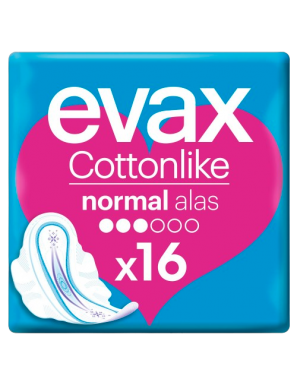 COMPRESA EVAX ALAS/NORMAL B/16 UD