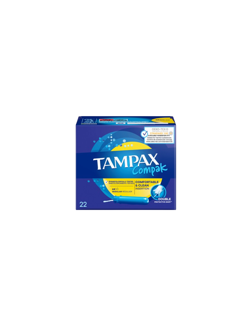 TAMPONES TAMPAX COMPAK REGULAR C/22 UD