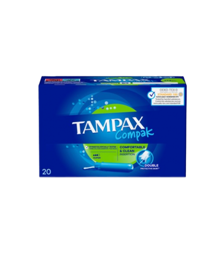 TAMPONES TAMPAX COMPAK SUPER C/20 UD