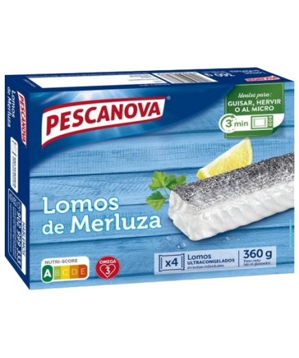 MERLUZA PESCANOVA LOMOS 4 UD P/360 GR