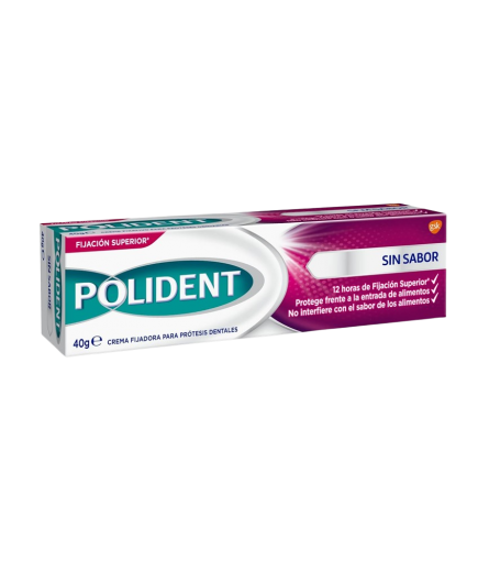 CREMA ADHESIVA POLIDENT SIN SABOR TUBO 40 GR