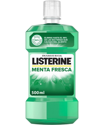 ENJUAGUE BUCAL LISTERINE MENTA FRESCA B/500 ML