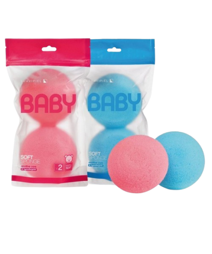 ESPONJA BAÑO SUAVIPIEL BEBE SOFT PACK-2 UD