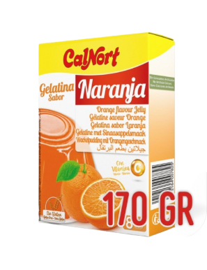 GELATINA NARANJA CALNORT ESTUCHE 8 RACIONES 170GR