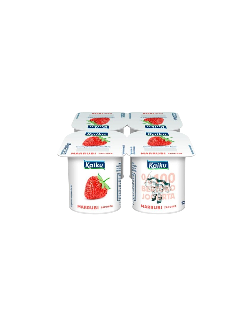 KAIKU YOGUR SABOR FRESA PACK-4 UD