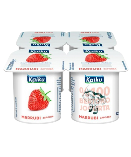 KAIKU YOGUR SABOR FRESA PACK-4 UD