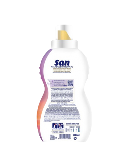 SUAVIZANTE SAN PERFUMADOR ATARDECE TROPICA B/800ML