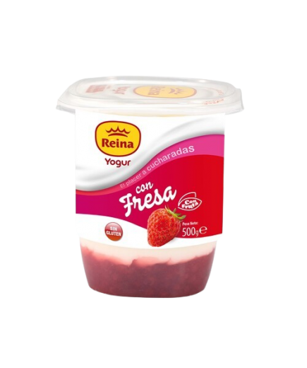 POSTRES REINA YOGUR AZUCARADO CON FRESA B/500 GR