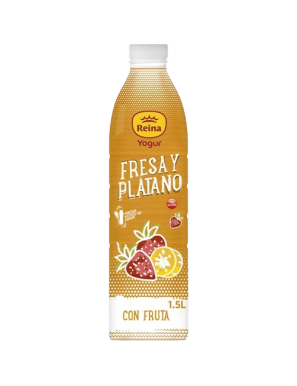 POSTRES REINA YOGUR LIQUIDO FRESA-PLATANO 1,5L