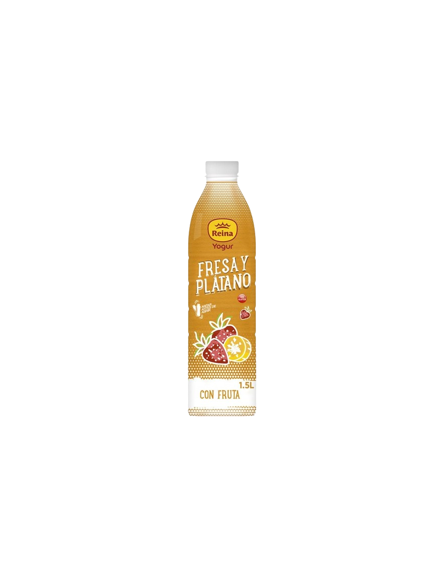 POSTRES REINA YOGUR LIQUIDO FRESA-PLATANO 1,5L