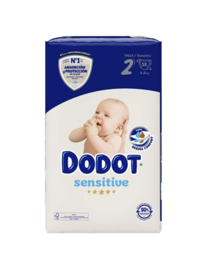 PAÑAL DODOT SENSITIVE T/2 (4-8KG) 58UD