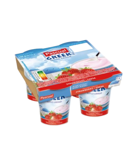 YOGUR PASCUAL GRIEGO GREEK FRESA PACK-4