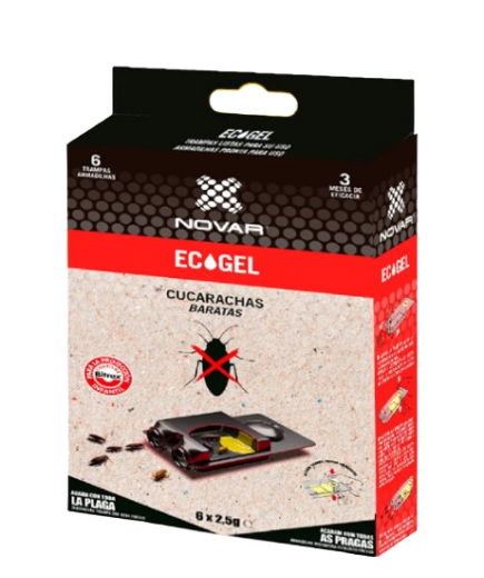 CUCARACHICIDA ECOGEL TRAMPA CUCARACHAS CAJA 6UD.