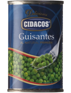 GUISANTES NATURAL CIDACOS 1/2 L/370 GR