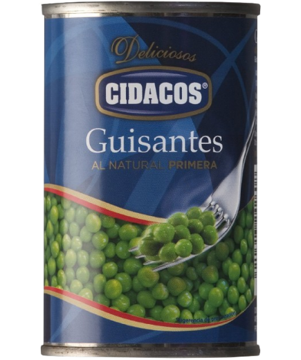 GUISANTES NATURAL CIDACOS 1/2 L/370 GR