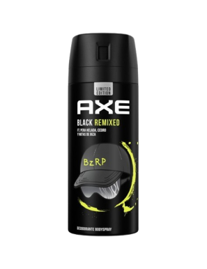 DESODORANTE AXE BLACK REMIXED BZRP SP/150 ML