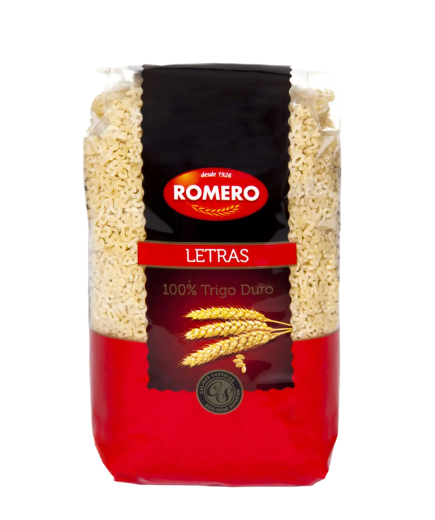 LETRAS PASTAS ROMERO B/ 250 GR