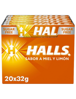 CARAMELOS HALLS MIEL Y LIMON 32GR