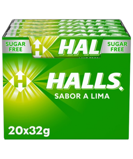 CARAMELOS HALLS SABOR LIMA 32GR