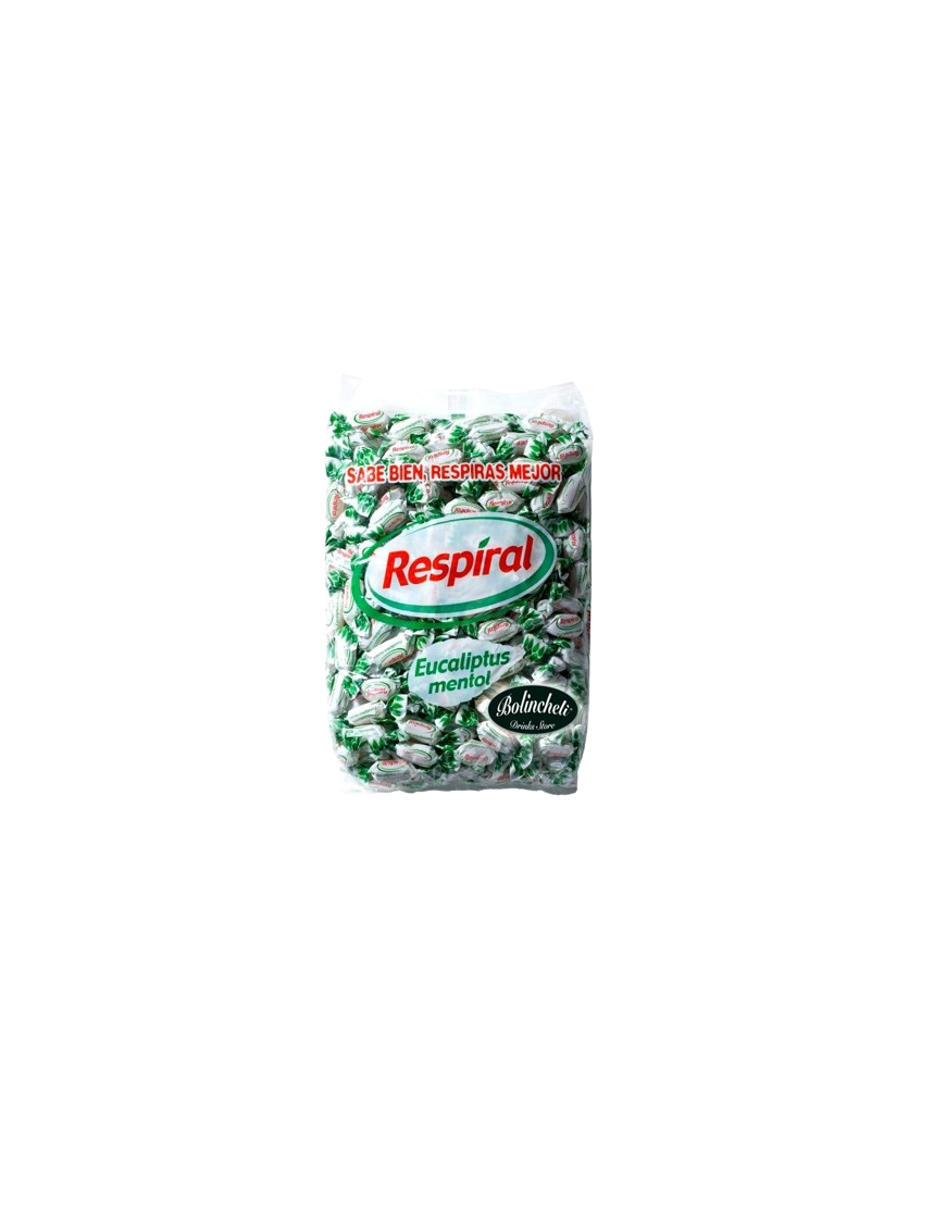 CARAMELOS RESPIRAL EUCALIPTUS MENTOL BOLSA 1 KG.