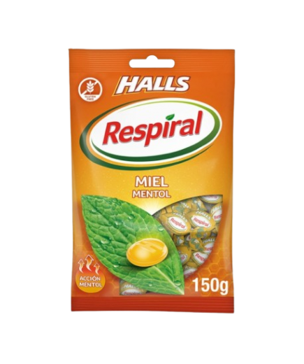 CARAMELOS RESPIRAL MIEL MENTOL B/150 GR