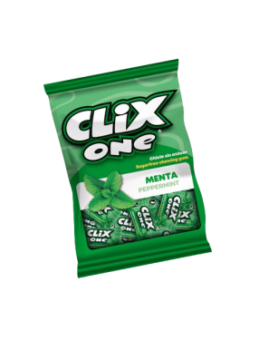 CHICLE CLIX ONE MENTA S/AZUC. 50G