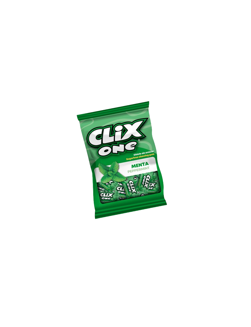 CHICLE CLIX ONE MENTA S/AZUC. 50G