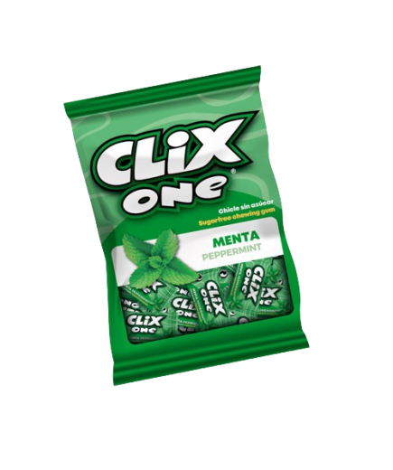 CHICLE CLIX ONE MENTA S/AZUC. 50G