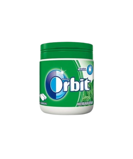 CHICLE ORBIT BOX HIERBABUENA 84 GR