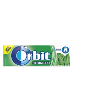 CHICLE ORBIT HIERBABUENA 14 GR