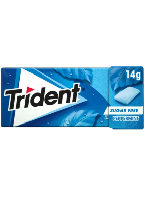 CHICLE TRIDENT GRAGEA MENTA PEPPERMINT 14,5GR