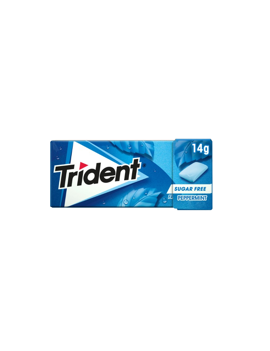 CHICLE TRIDENT GRAGEA MENTA PEPPERMINT 14,5GR