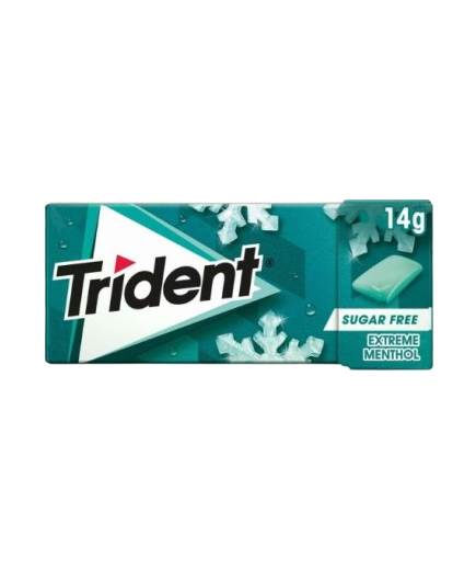 CHICLE TRIDENT GRAGEA MENTOL ESTREME 14,5GR